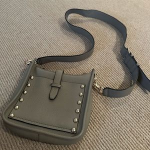 Gray crossbody bag